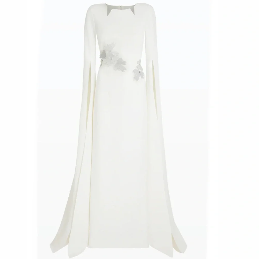 ❌SOLD❌ SAFIYAA US12 Talin Embroidered Ivory Long Dress - Picture 1 of 11